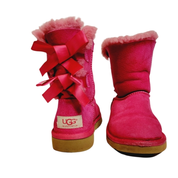 UGG Other - UGG Bailey Bow pink boots